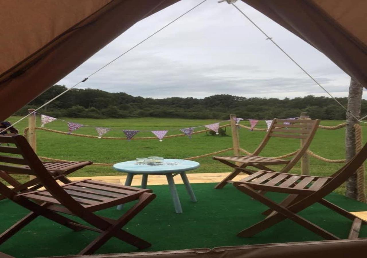 French Fields Luxury Glamping Original Mongolian Yurt Hotel Le-Vieux-Cerier Екстериор снимка